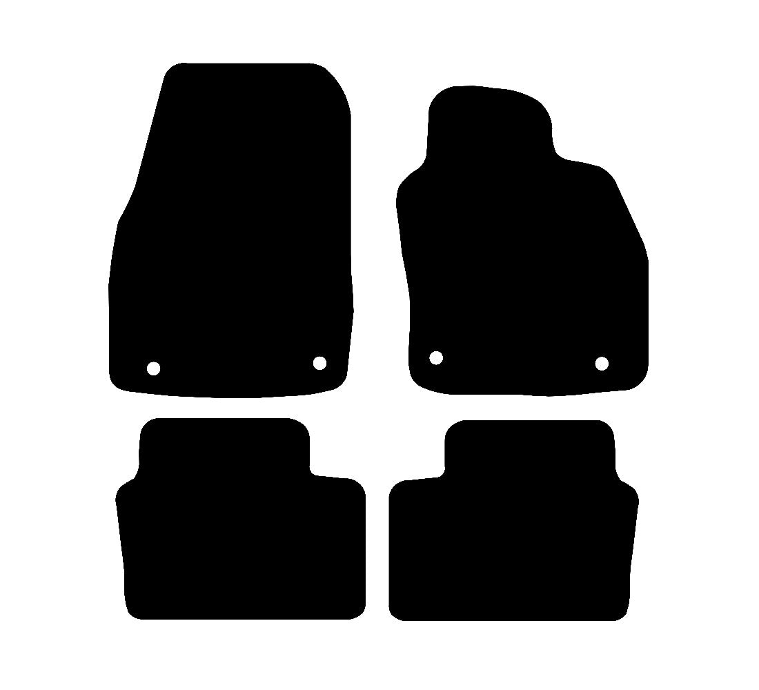 Vauxhall Astra H (2004-2009) Car Mats (4 Clips) Mat Shape