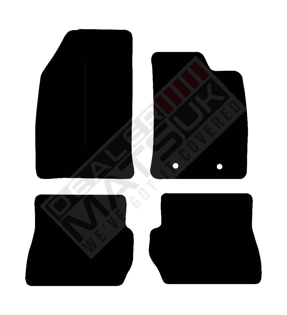 Ford Fusion Manual (2002-2012) Car Mats (Oem Holes In Driver Mats) Mat Shape