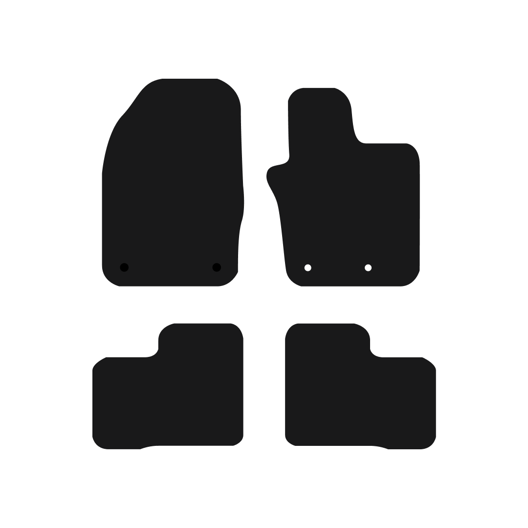 Fiat 500X (2015-2024) Car Mats (2 clips) Mat Shape