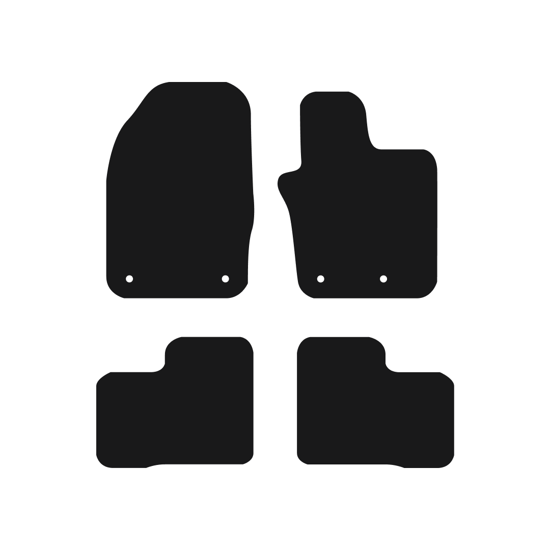 Fiat 500X (2015-2024) Car Mats Mat Shape