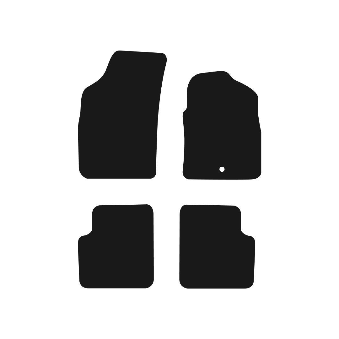 Fiat 500 (2008-2012) Car Mats Mat Shape