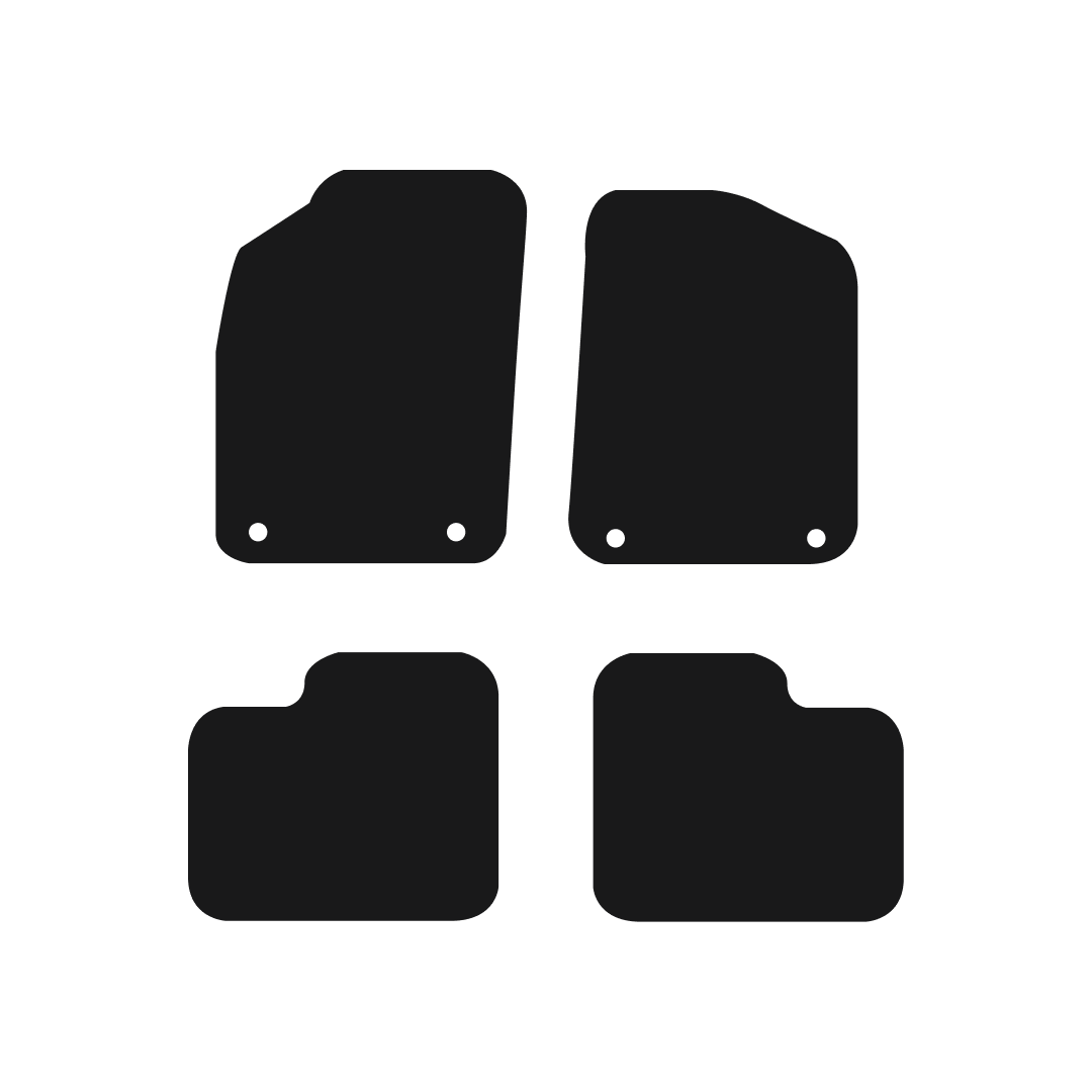 Fiat 500 (2012-2024) Car Mats Mat Shape