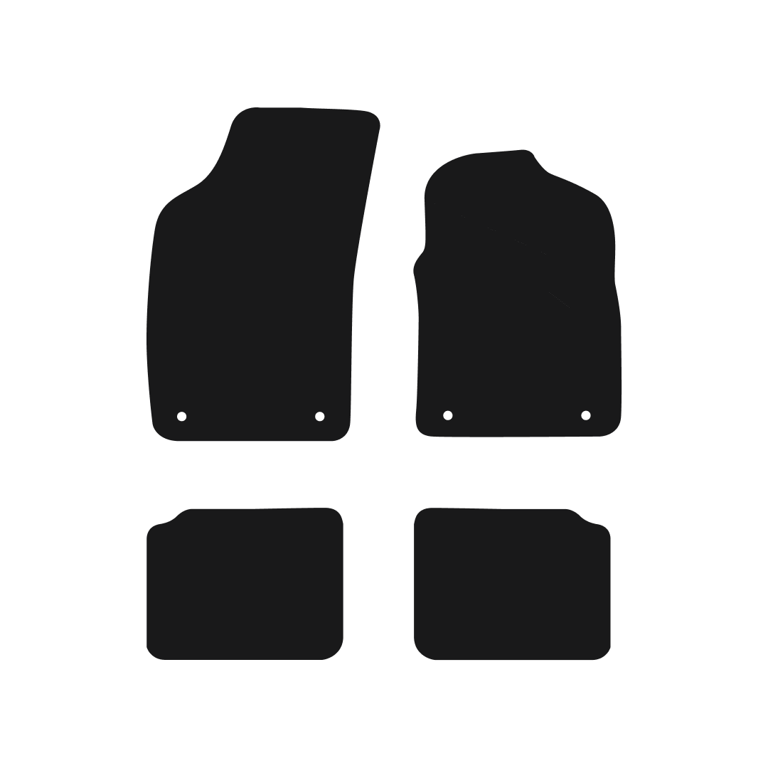 Fiat 500 Hybrid (2020-2024) Car Mats Mat Shape