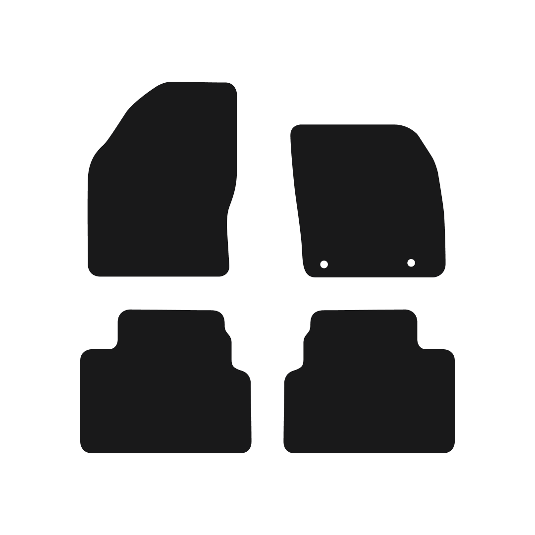 Ford Kuga (2012-2013) Car Mats (Round Clips) Mat Shape