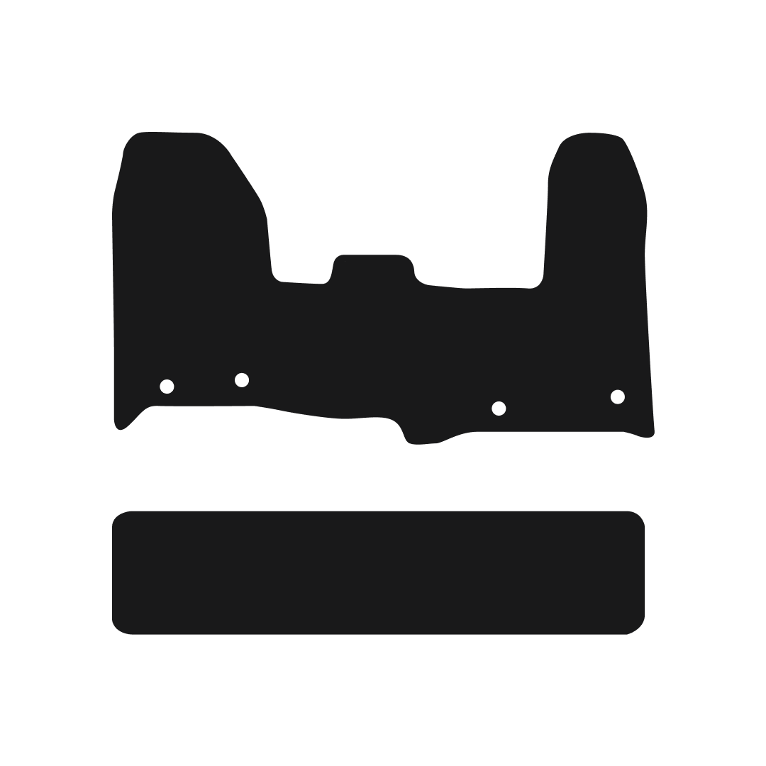 Ford Transit Custom Crew Cab Automatic (2018-2020) Van Mats Mat Shape