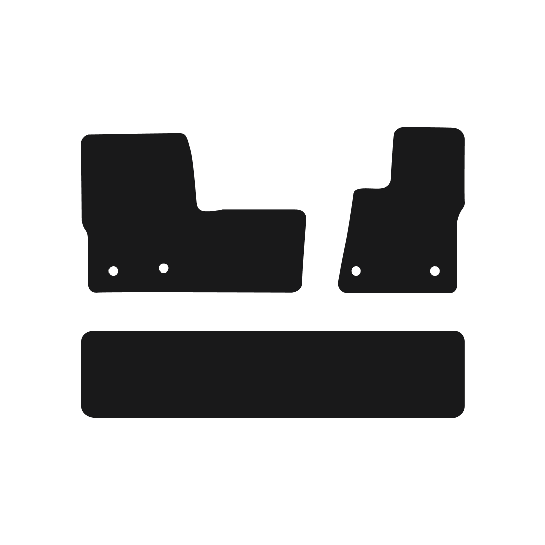 Ford Transit Custom Crew Cab Automatic Van (2018-2020) Van Mats (with centre piece) Mat Shape