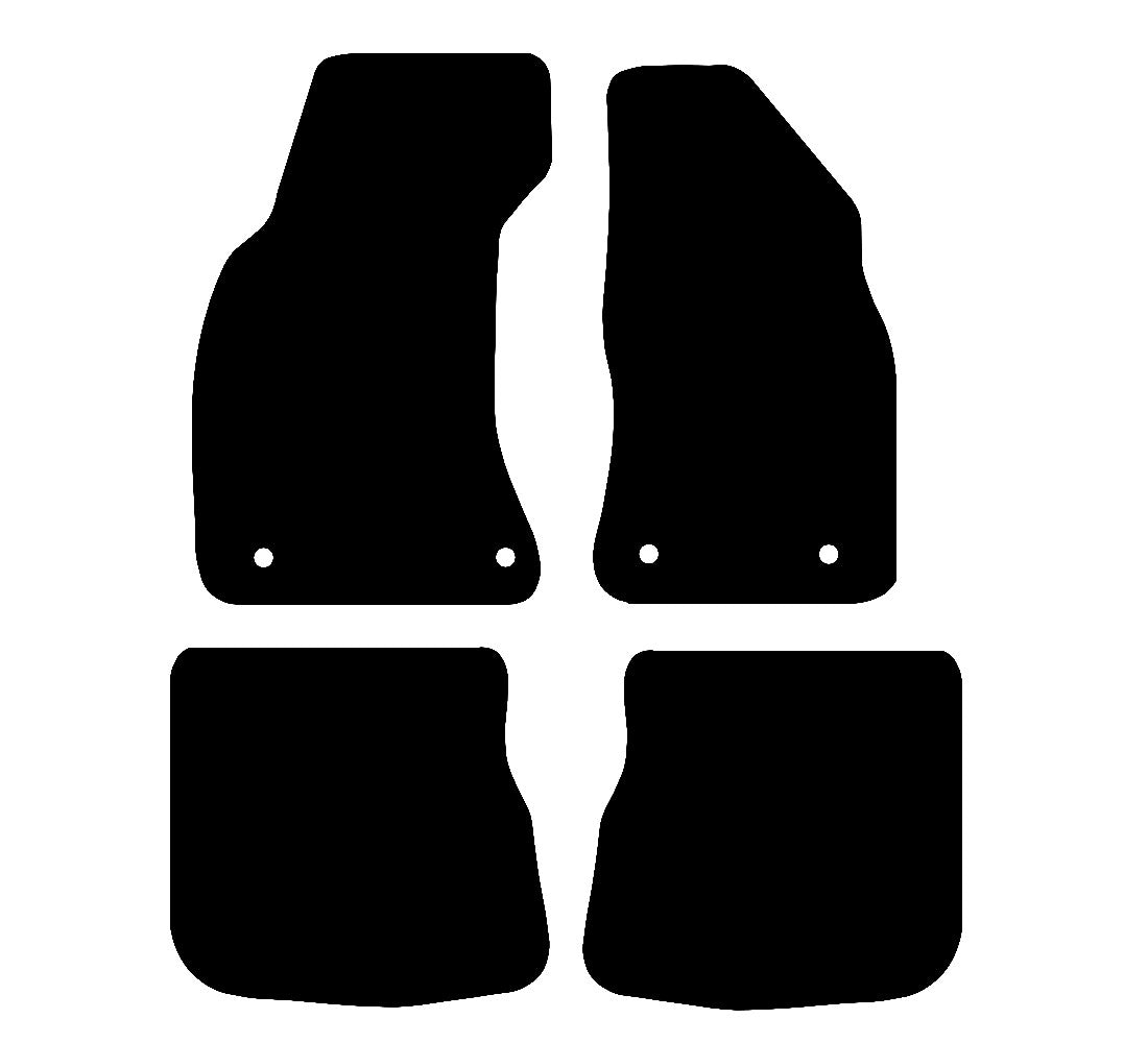 Audi A4 Avant (1995-2001) Car Mats (8 Clips) Mat Shape