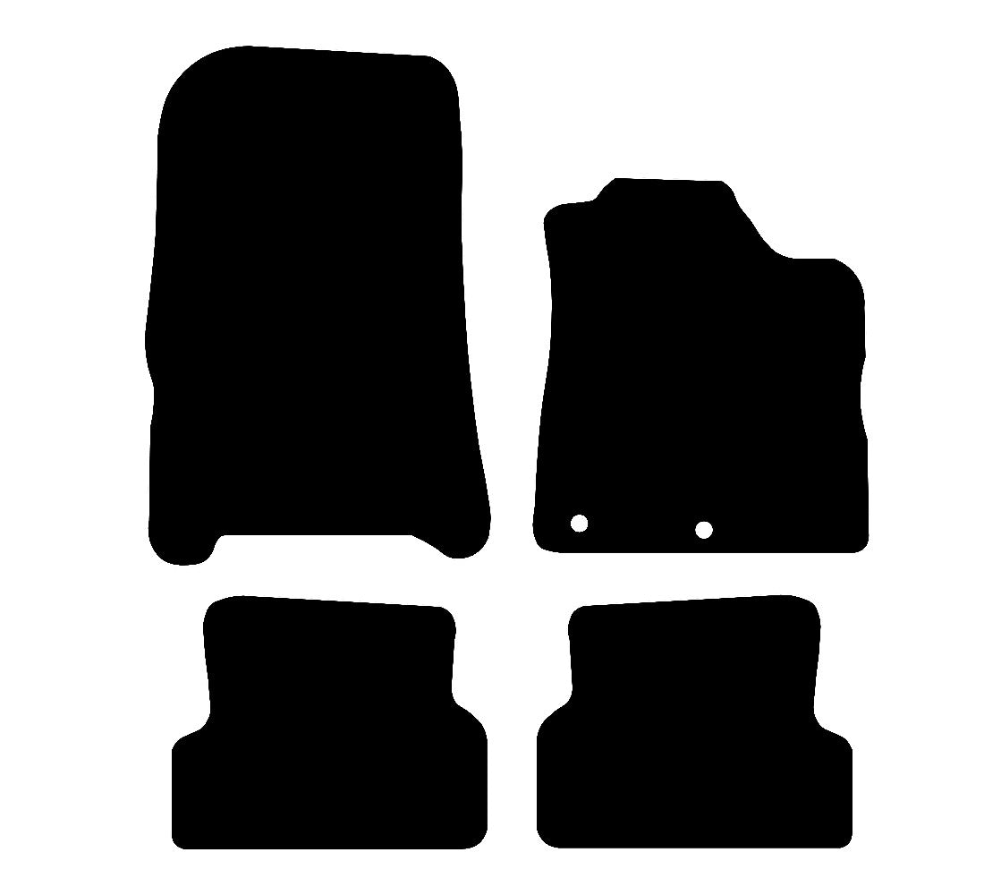 Renault Modus (2004-2010) Car Mats Mat Shape