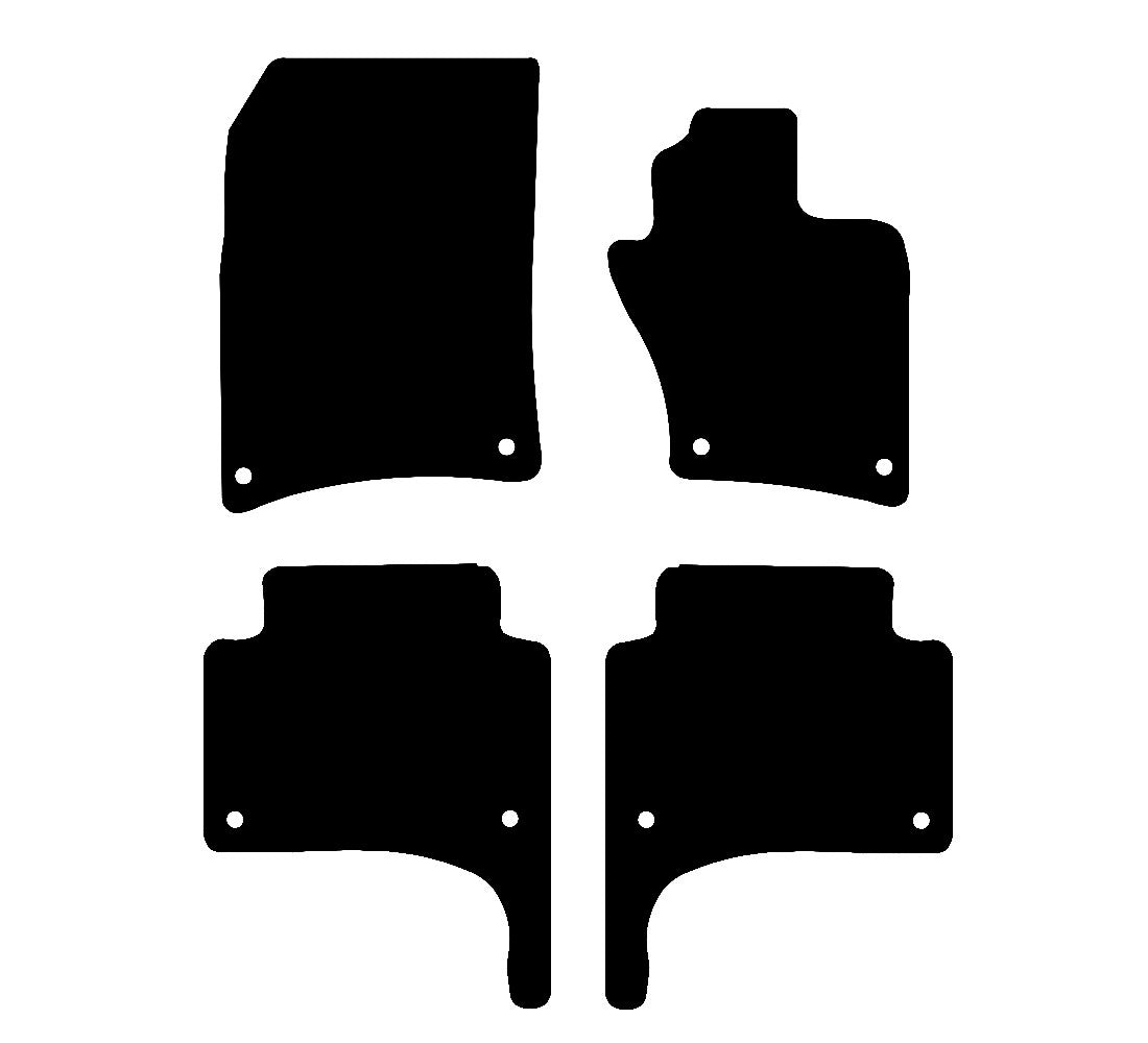 Volkswagen Touareg (2010-2017) Car Mats Mat Shape