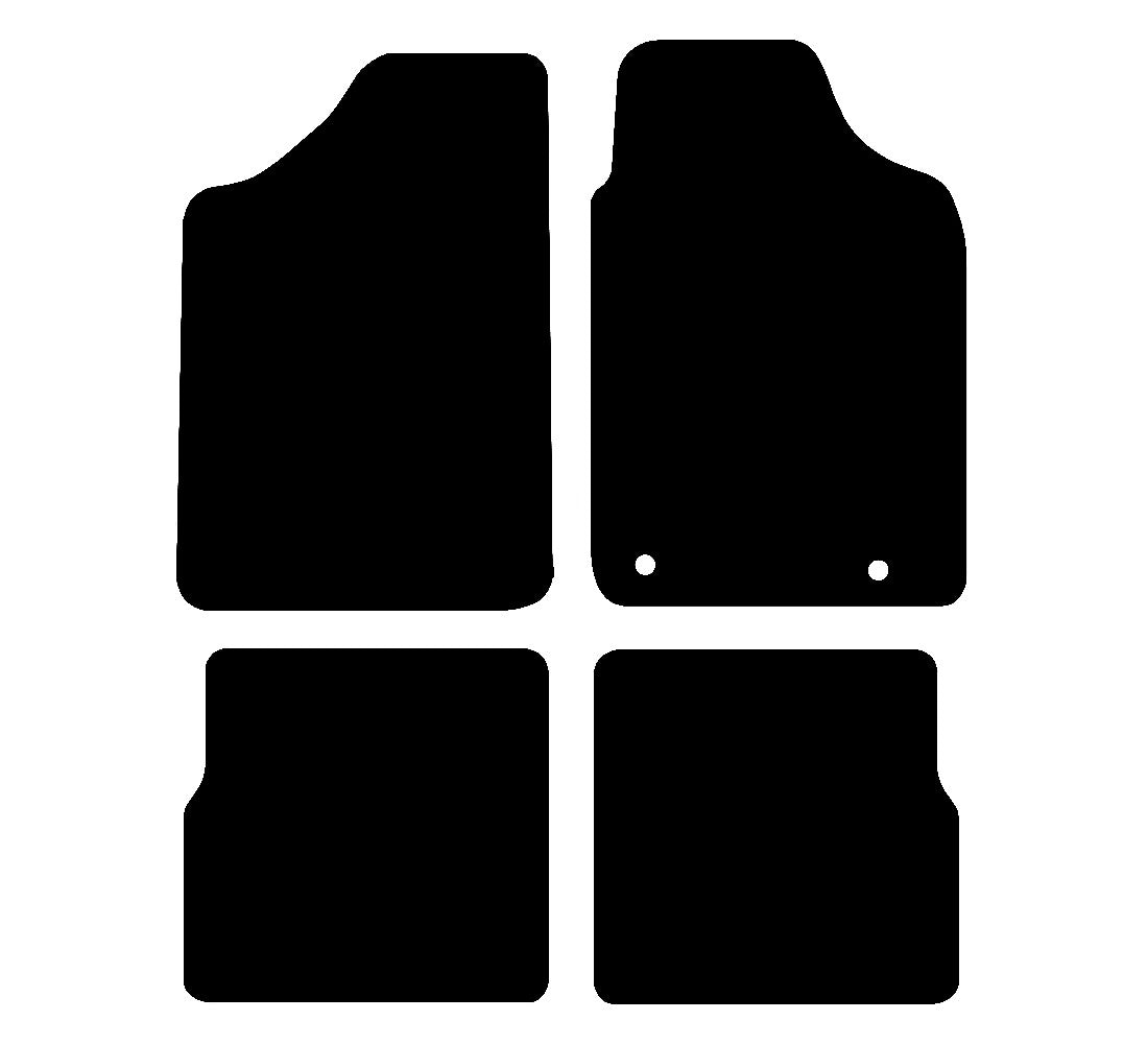 Peugeot 106 (1991-2003) Car Mats Mat Shape