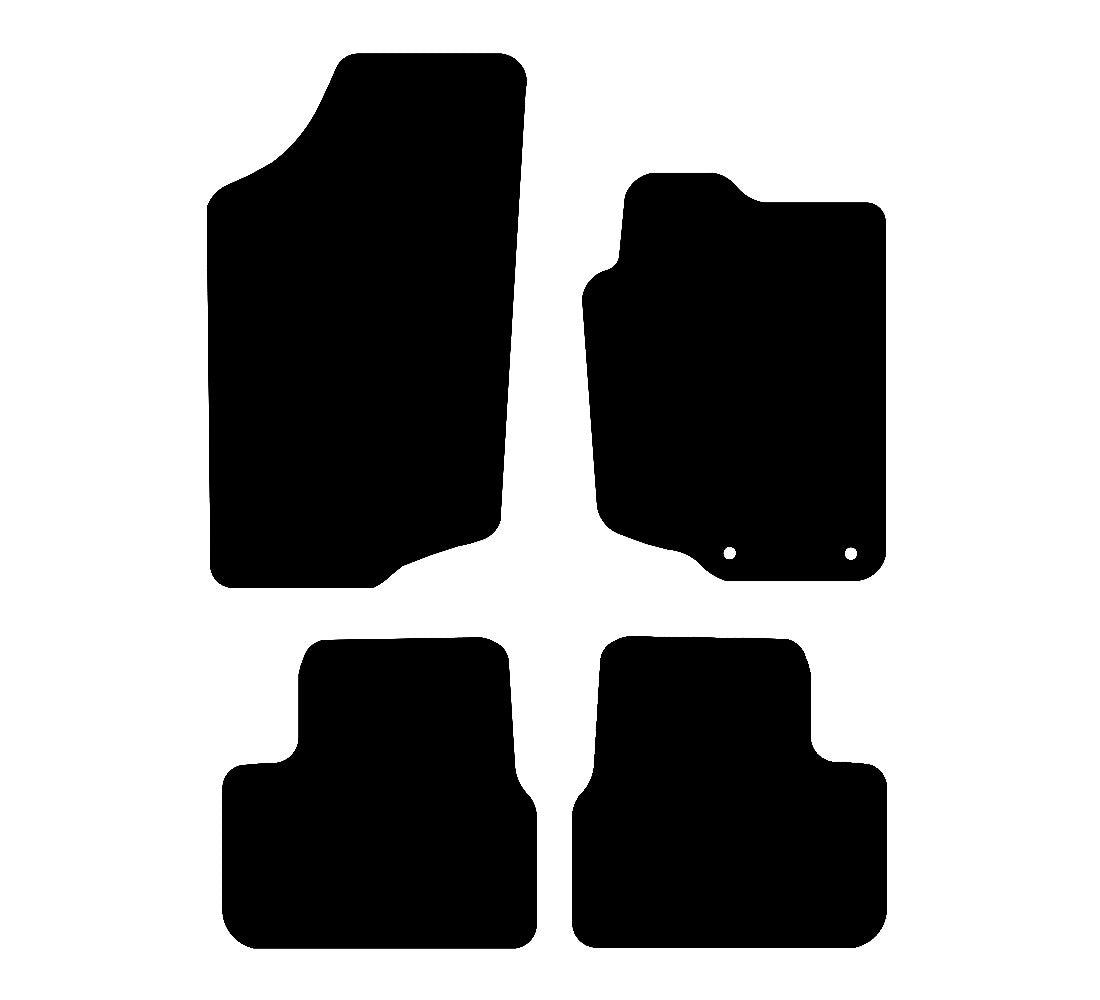 Peugeot 207 (2006-2012) Car Mats Mat Shape