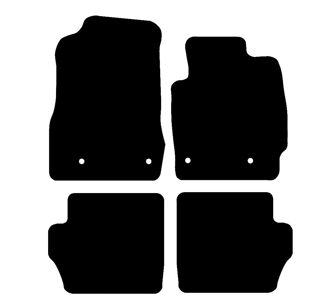 Mazda 6 (2008-2013) Car Mats (Clips in the rear) Mat Shape
