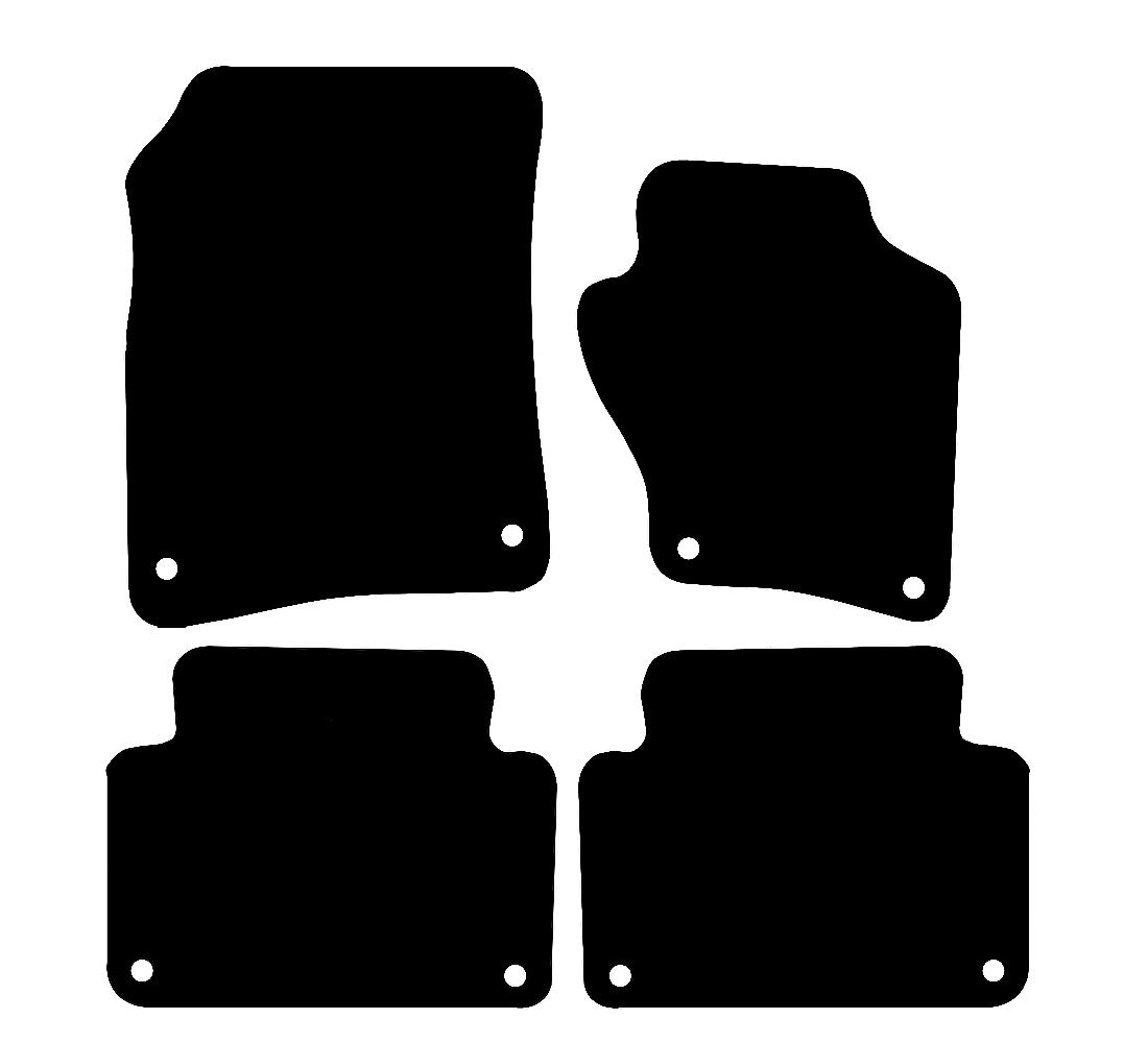 Audi Q7 (2006-2016) Car Mats (5-Piece) Mat Shape