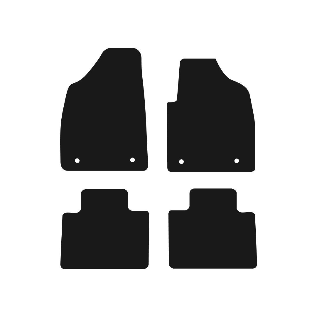 MG HS Hybrid (2020-2024) Car Mats Mat Shape