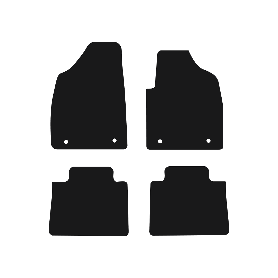 MG HS Manual (2019-2024) Car Mats Mat Shape