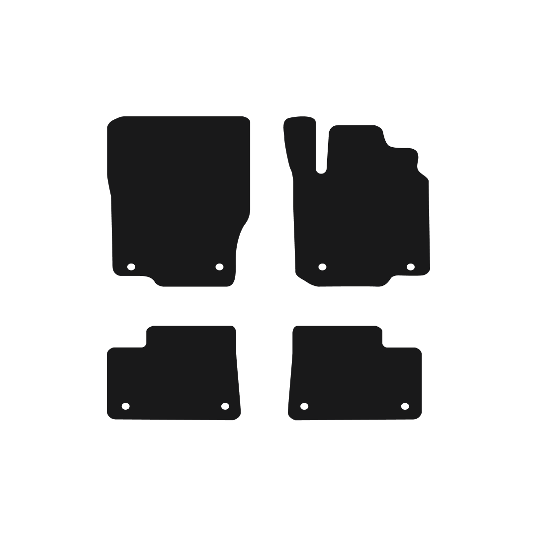 Mercedes M-Class (2012-2023) Car Mats Mat Shape