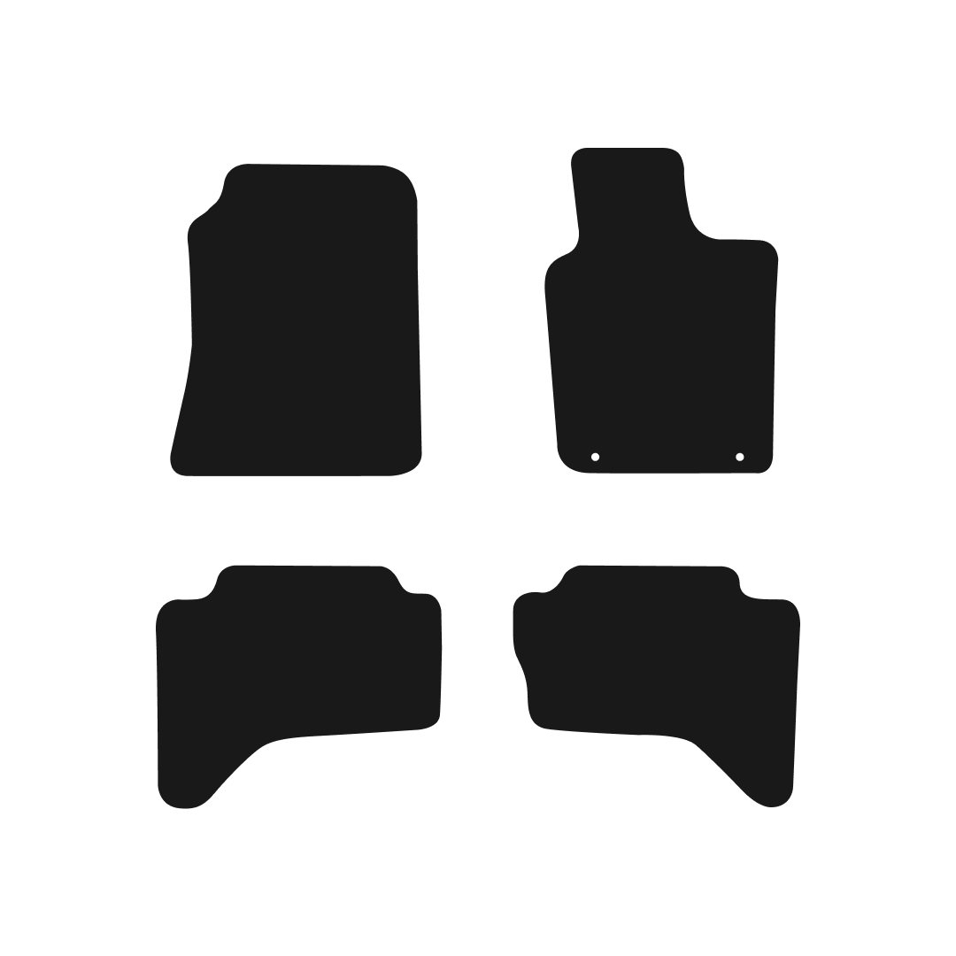 Mitsubishi L200 Life Double Cab (2006-2015) Car Mats Mat Shape