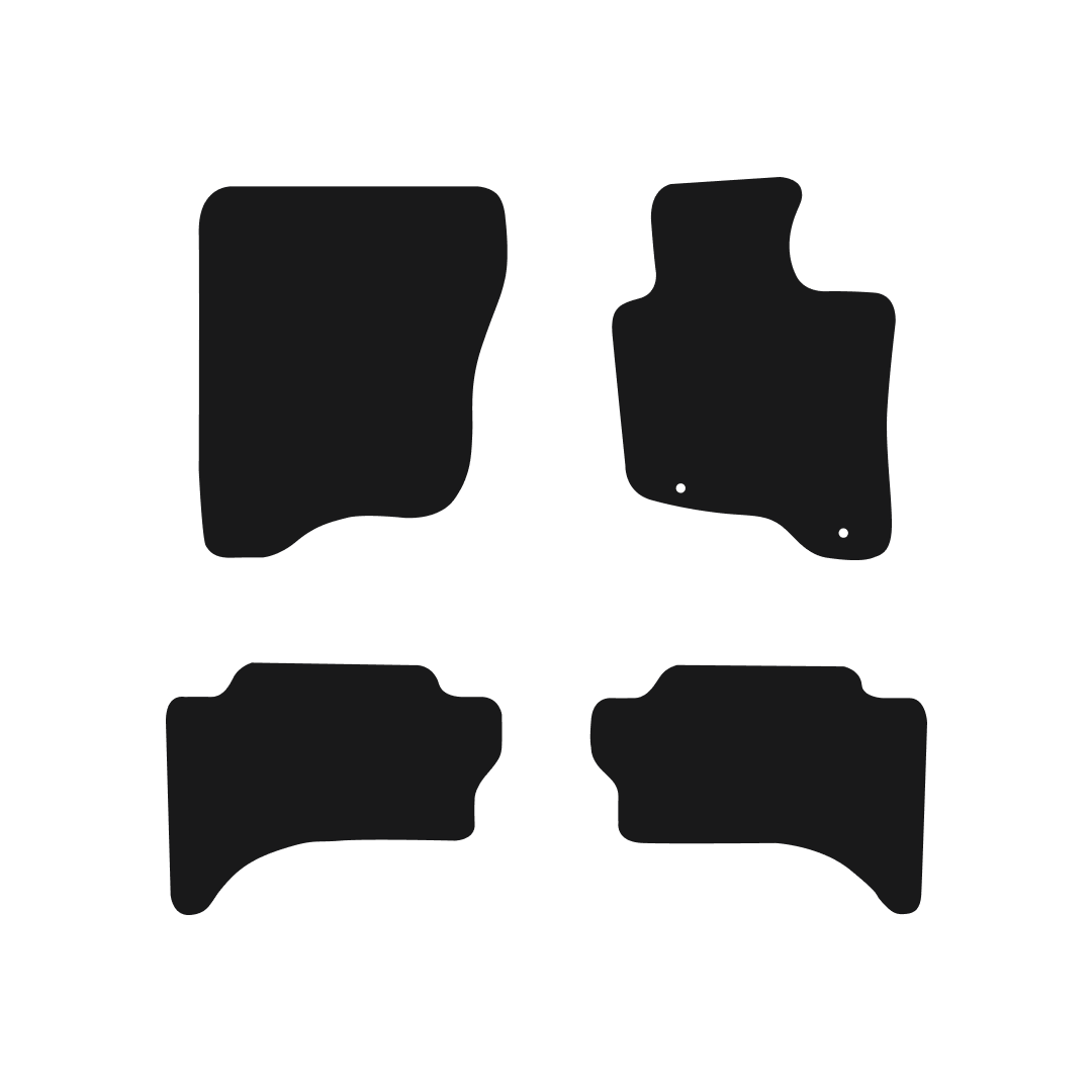 Mitsubishi L200 Double Cab (2015-2024) Car Mats (Stepped Edge) Mat Shape