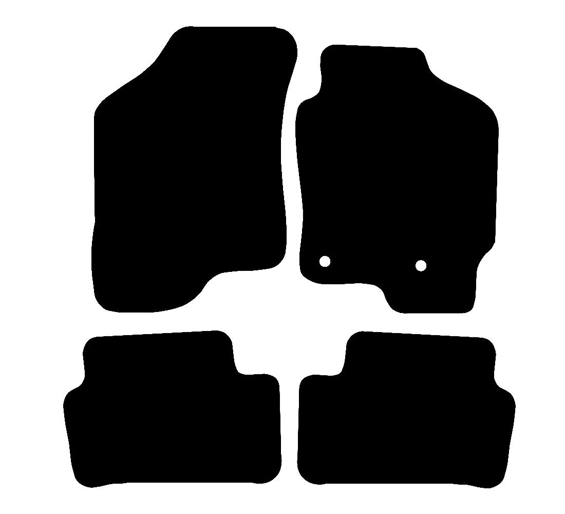 Hyundai Coupe SE (2002-2009) Car Mats Mat Shape
