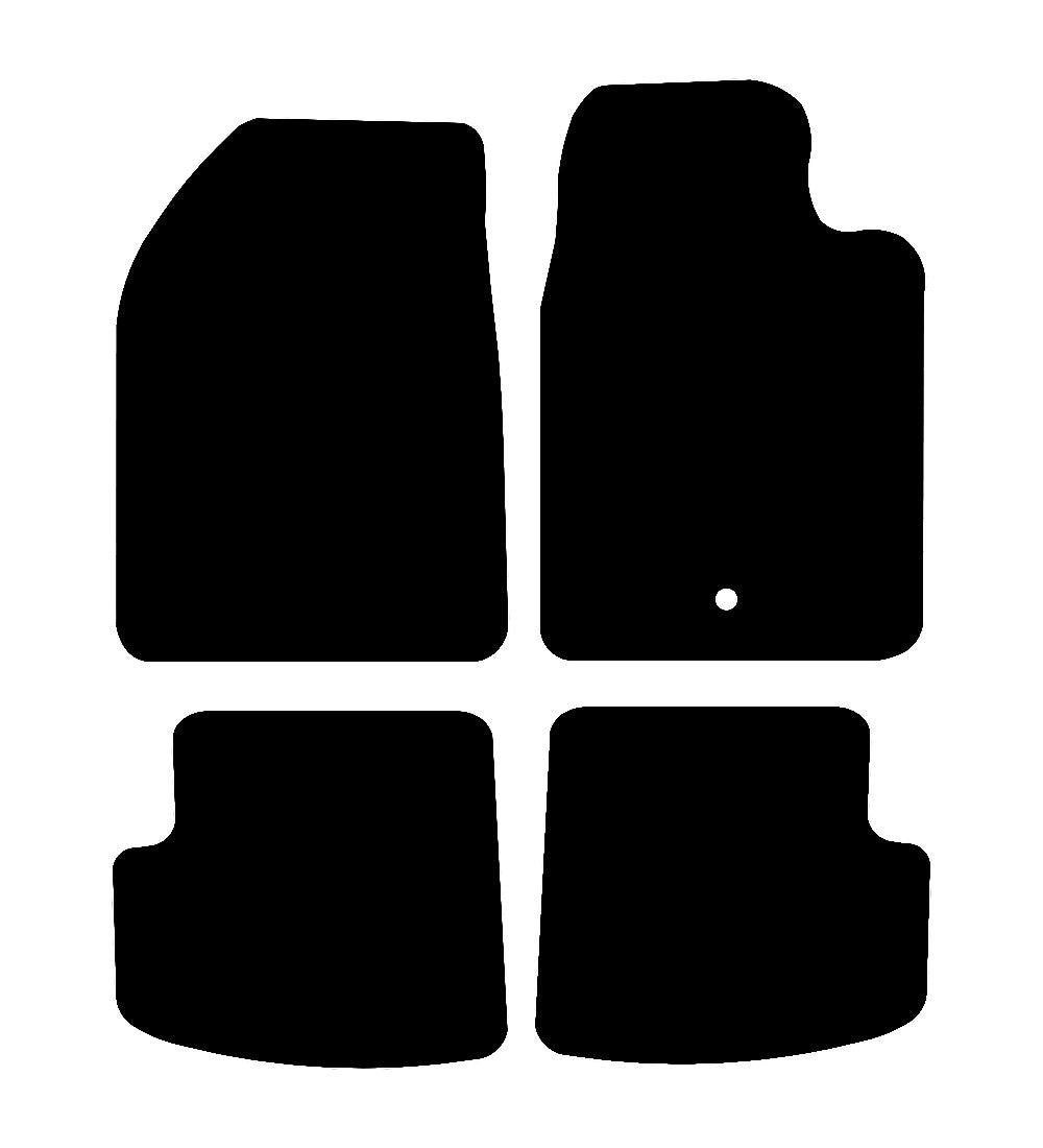 Toyota Yaris 3d (1999-2006) Car Mats Mat Shape