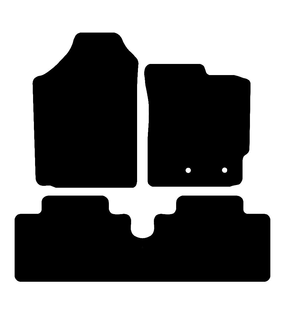 Toyota Yaris 5d (2006-2011) Car Mats Mat Shape