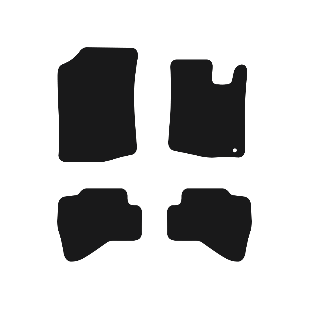 Peugeot 107 (2005-2014) Car Mats (1 - Clip) Mat Shape