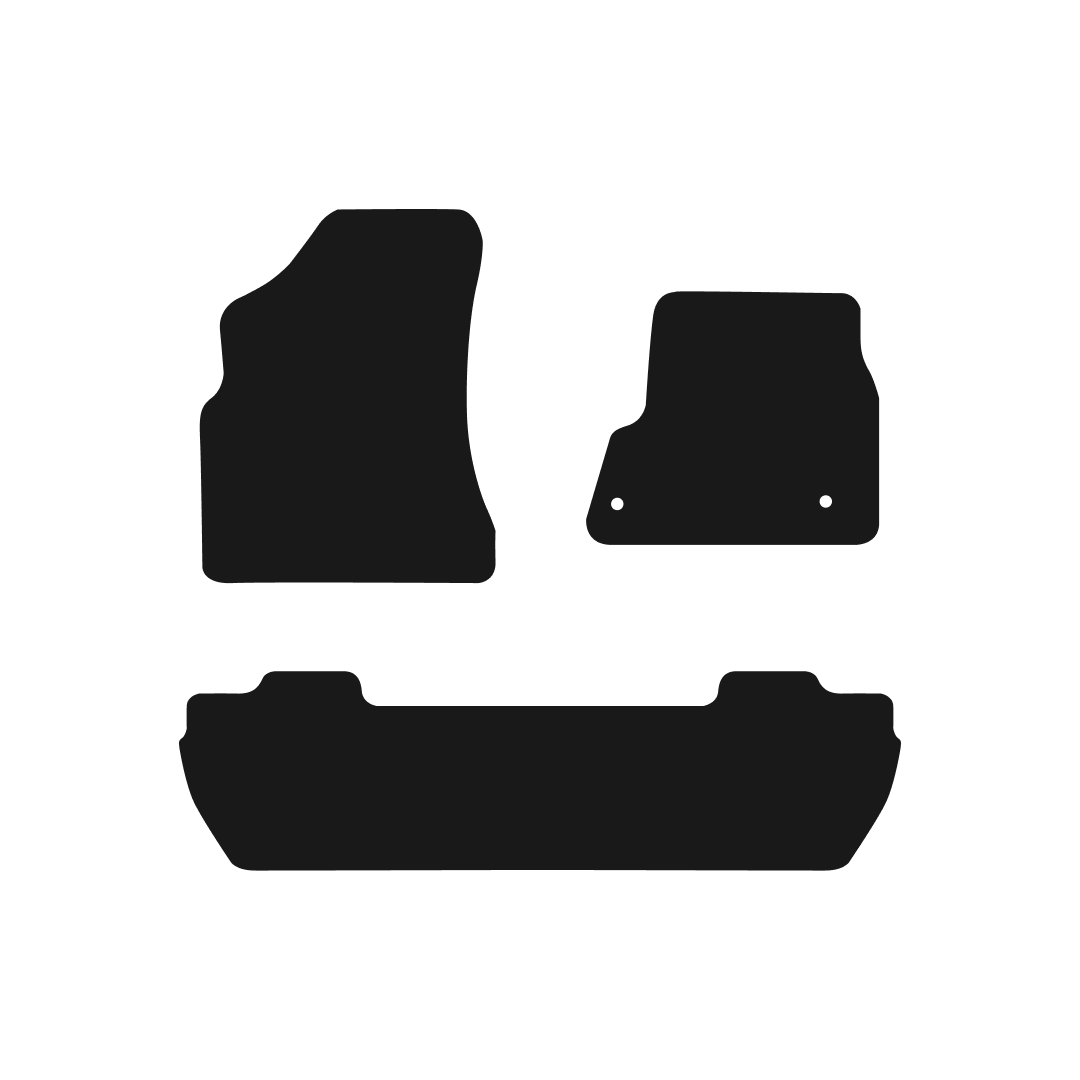 Peugeot Partner Tepee People Carrier (2008-2019) Van Mats (3 Pieces) Mat Shape