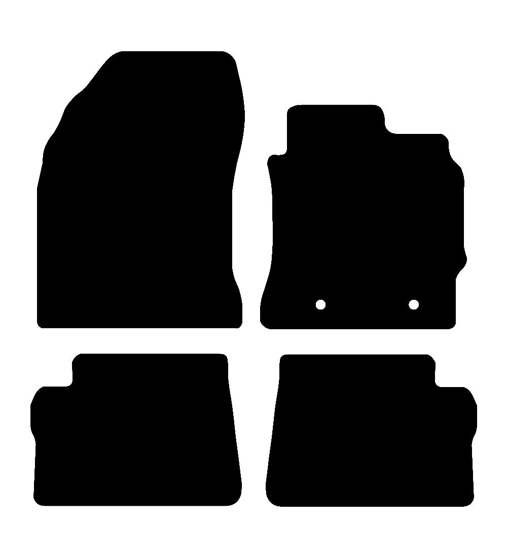 Toyota Camry (2019-2024) Car Mats Mat Shape