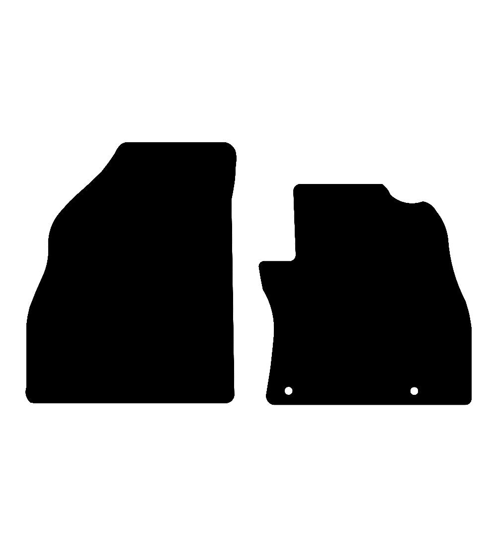 Peugeot Partner Van (2008-2018) Van Mats (2 Pieces) Mat Shape
