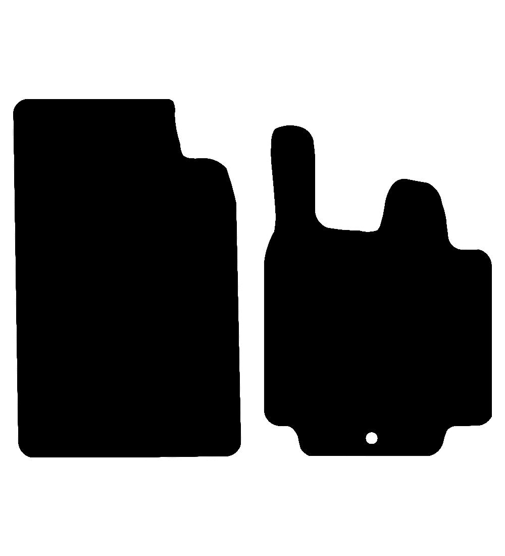 Smart fortwo (2007-2014) Car Mats (2 Piece) Mat Shape
