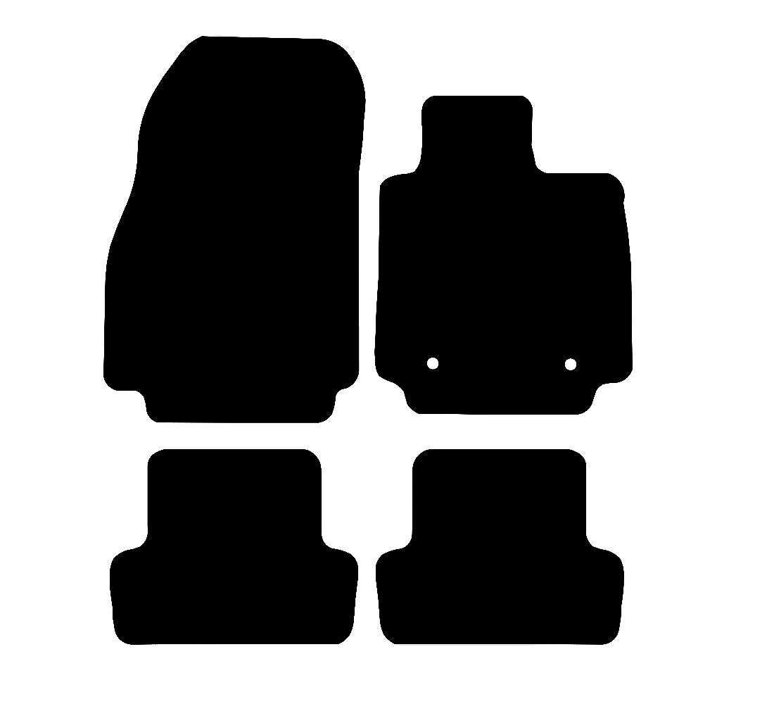 Renault Clio (2012-2019) Car Mats Mat Shape
