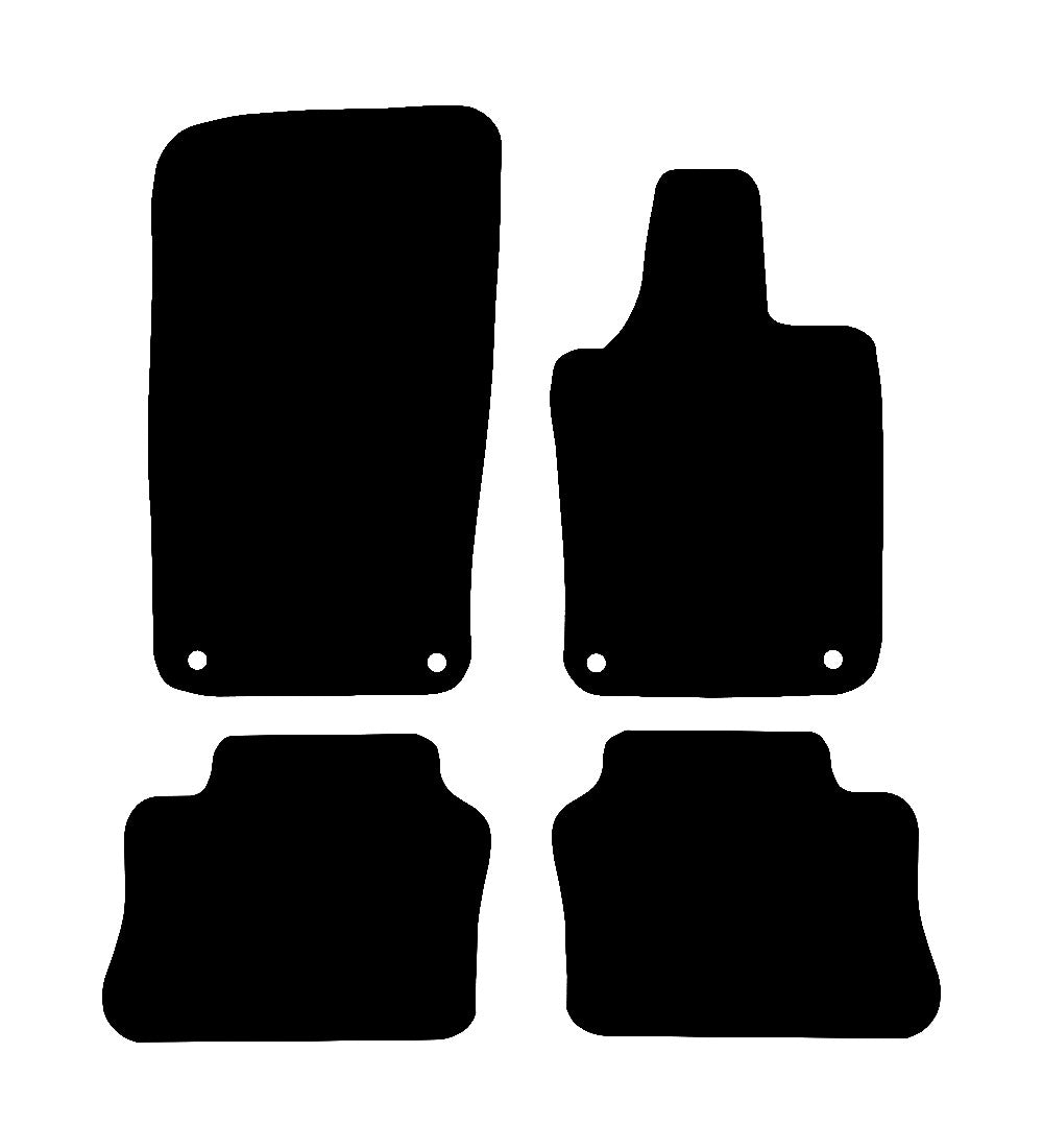 Porsche Panamera (2009-2016) Car Mats Mat Shape