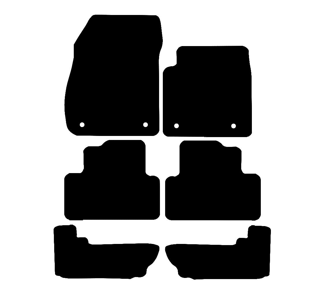 Vauxhall Zafira C 7 Seat (2012-2023) Car Mats Mat Shape