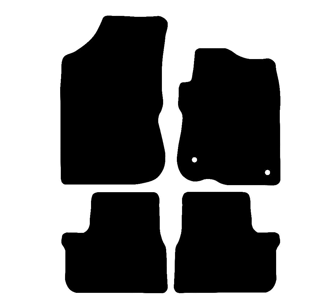 Peugeot 2008 (2013-2020) Car Mats Mat Shape
