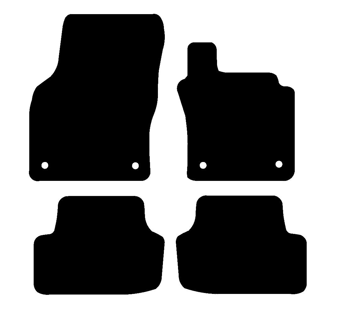 Volkswagen Golf MK7 Car Mats (2013-2019) Mat Shape