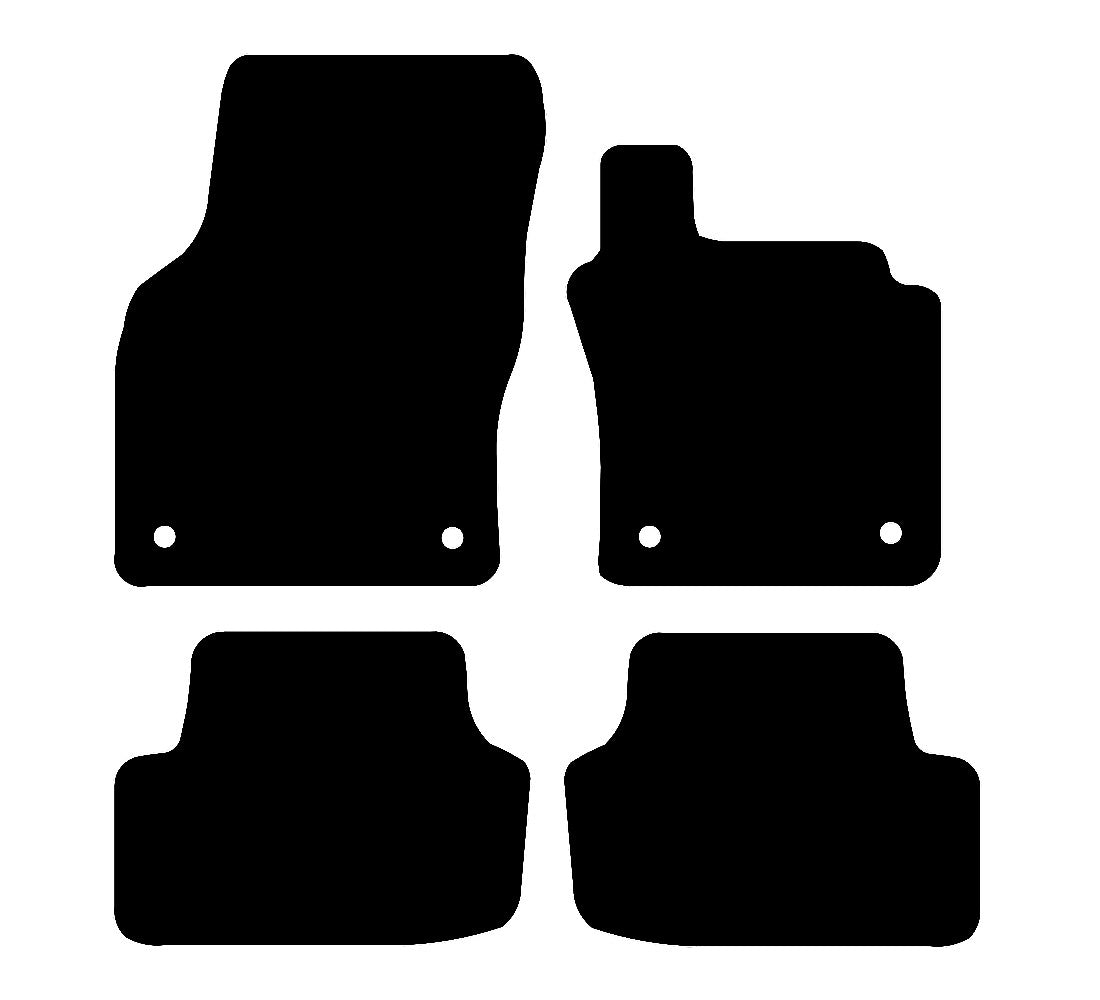 Skoda Octavia Estate & Hatchback (2013-2020) Car Mats Mat Shape