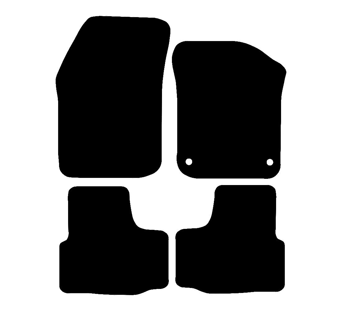 Volkswagen Up (2020-2024) Car Mats (Electric) Mat Shape