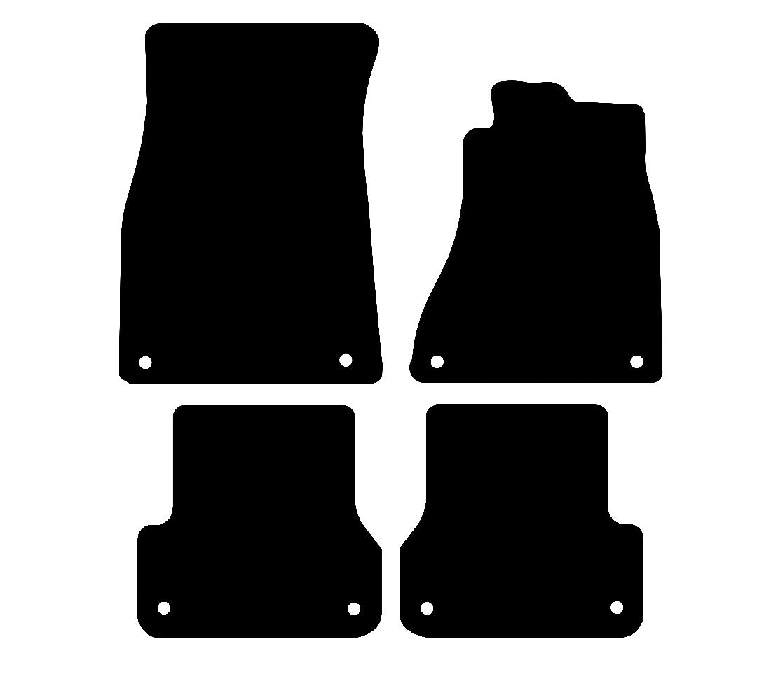 Audi A6 (2011-2018) Car Mats Mat Shape