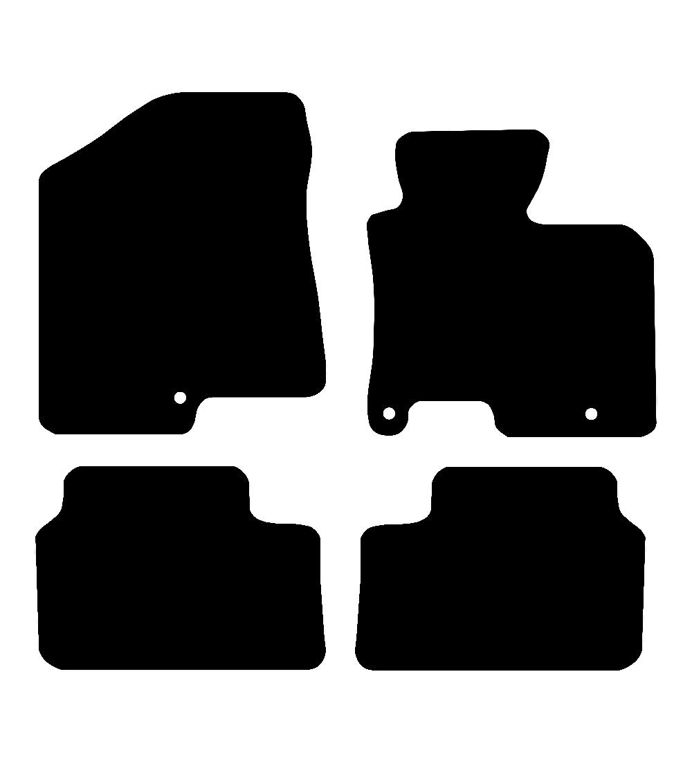 Kia Ceed (2012-2018) Car Mats Mat Shape