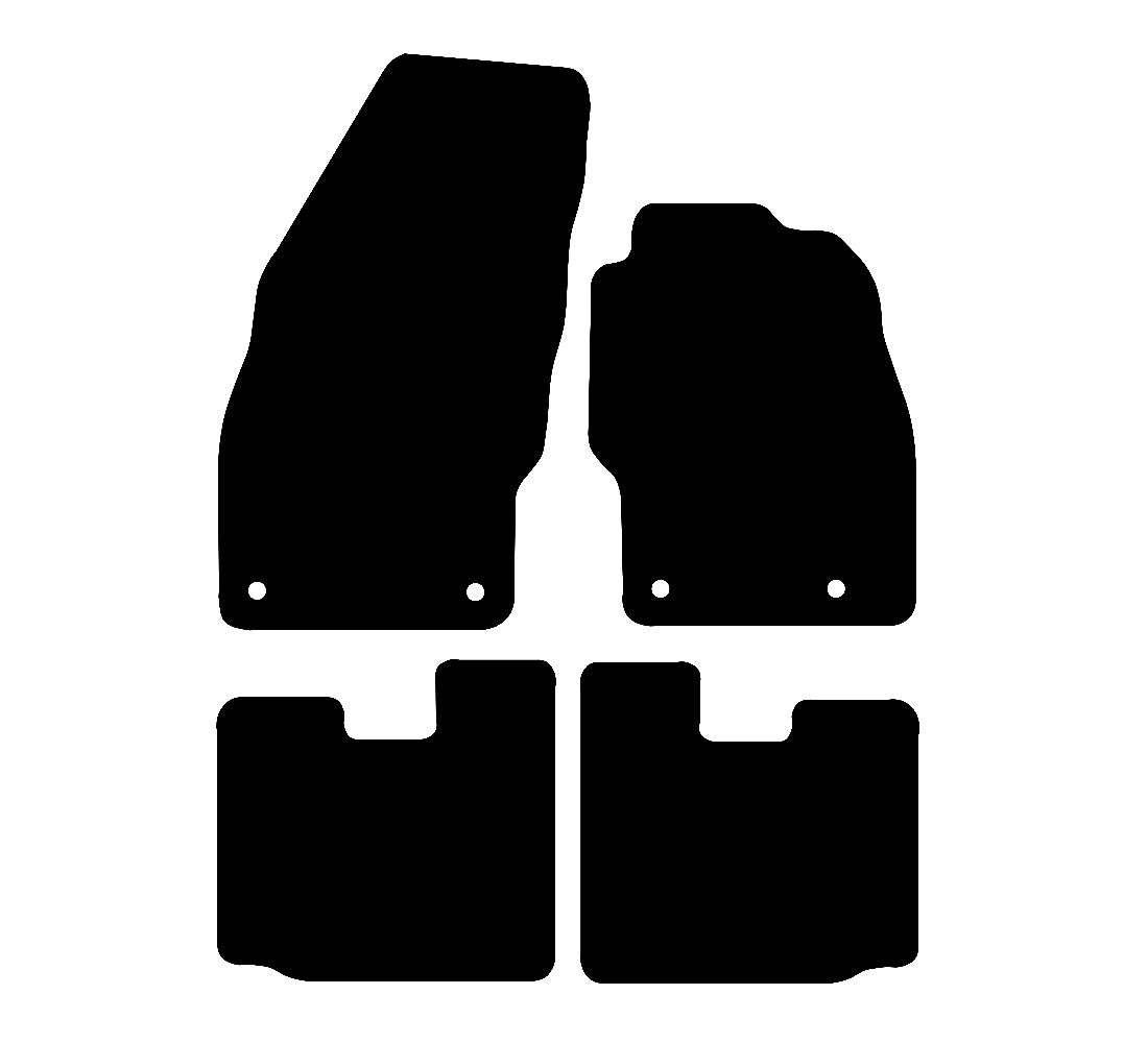 Vauxhall VXR8 (2010-2025) Car Mats Mat Shape