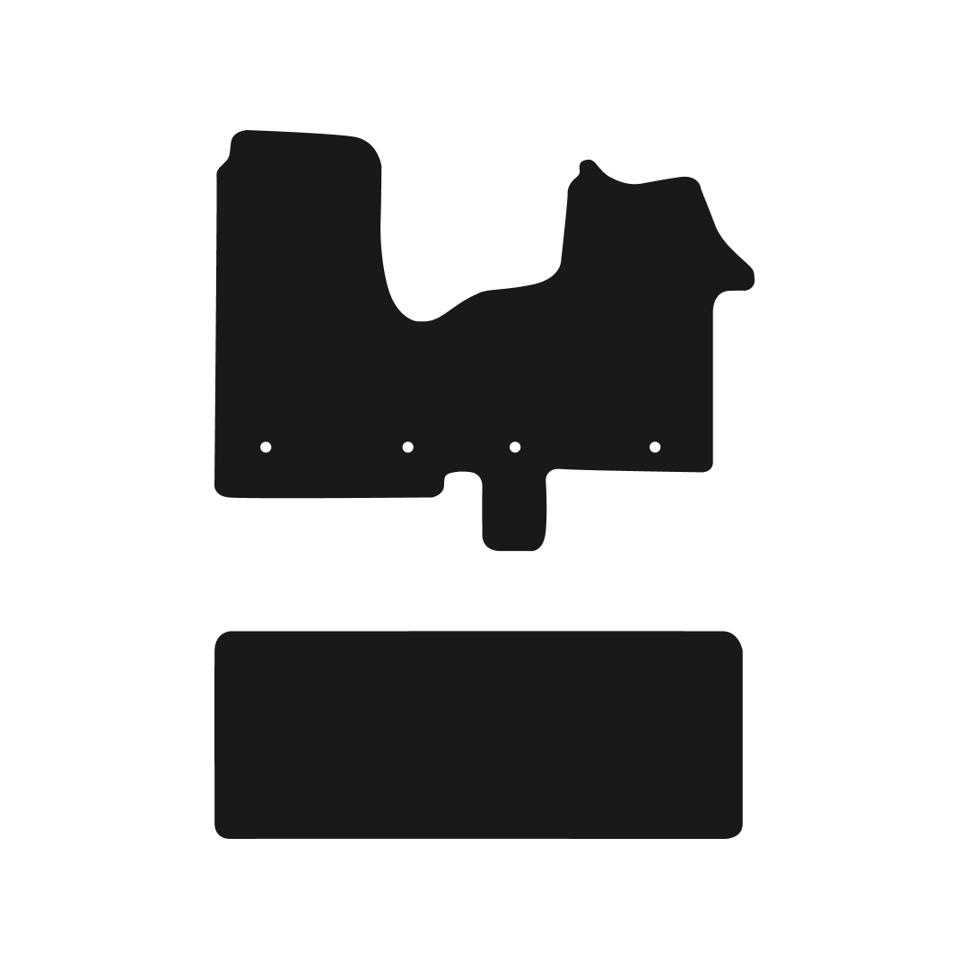 Renault Trafic Crew Cab Van (2014-2022) Van Mats (2 Piece) Mat Shape