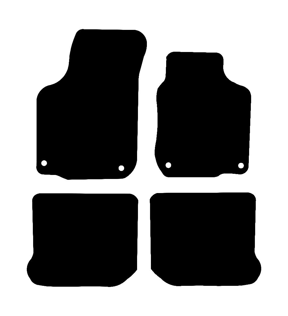 Volkswagen Beetle (2003-2010) Car Mats Mat Shape