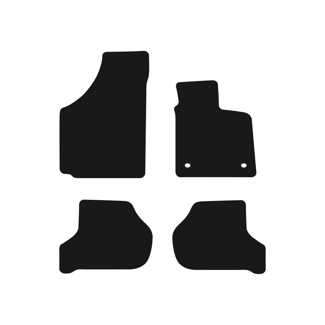 Skoda Octavia Estate & Hatchback (2004-2008) Car Mats (2 Clips) Mat Shape