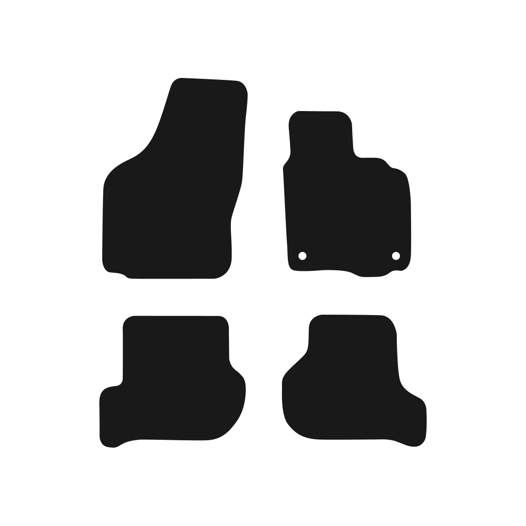 Skoda Octavia Estate & Hatchback (2008-2013) Car Mats (2 Clips) Mat Shape