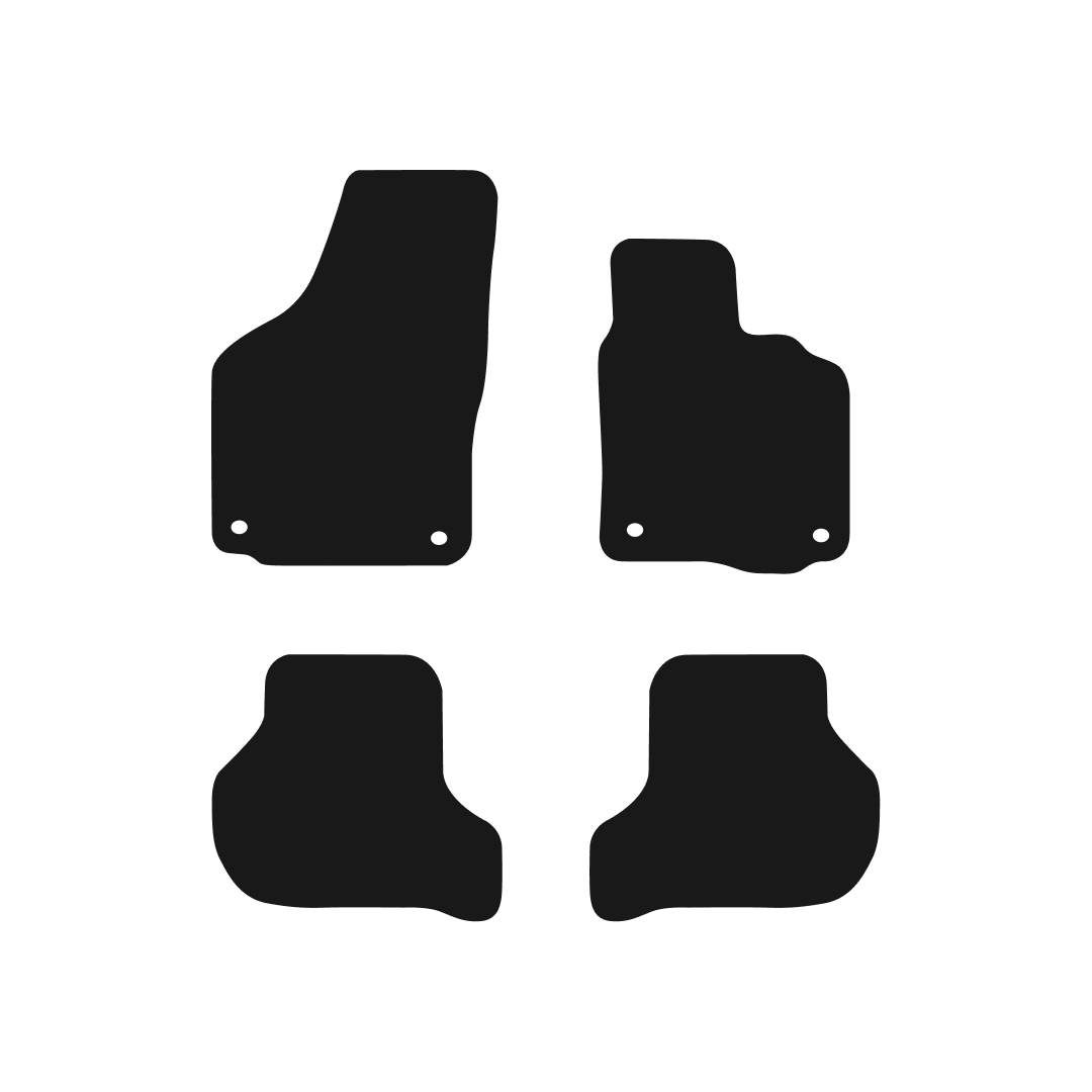 Skoda Octavia Estate & Hatchback (2008-2013) Car Mats (4 Clips) Mat Shape