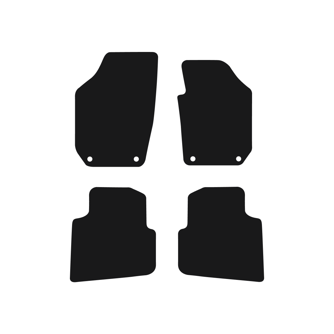 Skoda Roomster (2006-2015) Car Mats (4 clips) Mat Shape