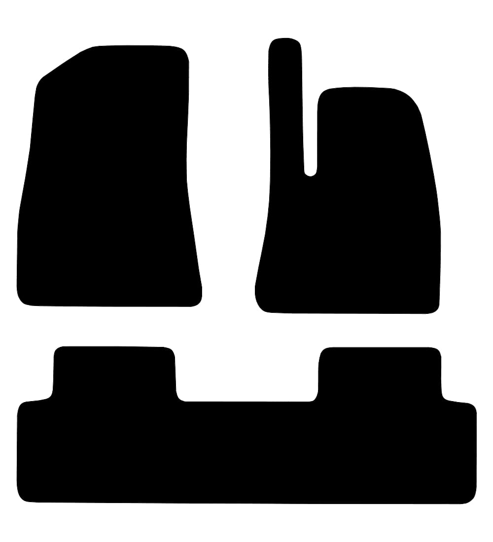 Tesla Model X (2017-2024) Car Mats (5-Seat) Mat Shape