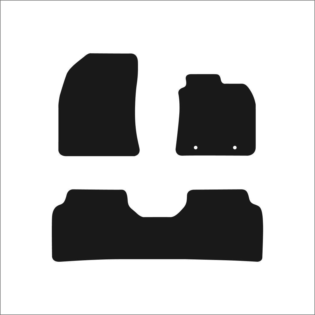 Toyota Avensis (2009-2011) Car Mats Mat Shape