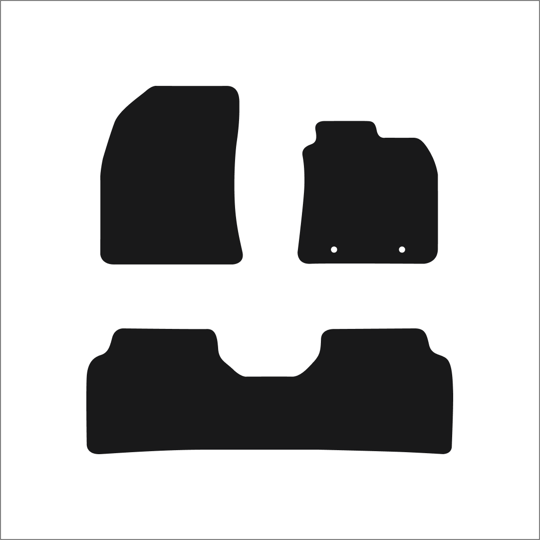 Toyota Avensis (2011-2018) Car Mats (Facelift) Mat Shape