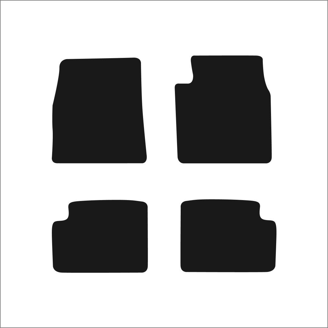 Toyota Camry (1996-2001) Car Mats Mat Shape